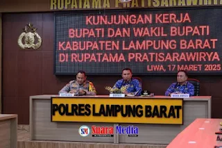 Perkuat Sinergi, Bupati Parosil Mabsus dan Wabup Mad Hasnurin Sambangi Kantor Forkopimda.