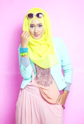 Model Hijab Terbaru Dian Pelangi Casual