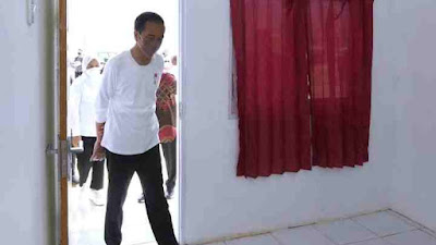 Presiden Jokowi Tinjau Kawasan Rumah Sehat di Kabupaten Jayapura