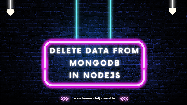 Delete data from mongodb in nodejs