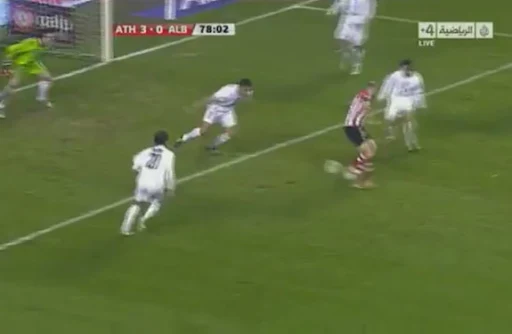 Gaizka Toquero hits an audacious backheel to sore against Albacete