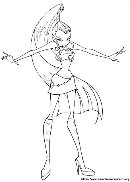 Desenhos para Colorir das Winx Club – Imagens para Imprimir