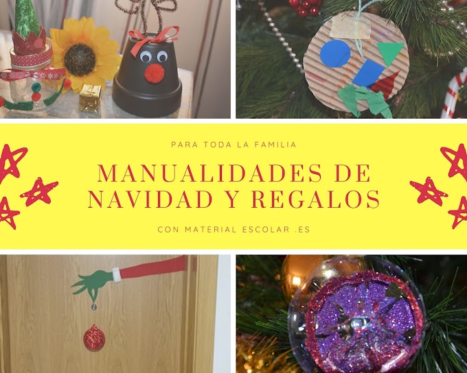 Manualidades y regalos de navidad con MaterialEscolar.es