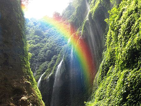 Waterfall tourist Madakaripura in Bromo