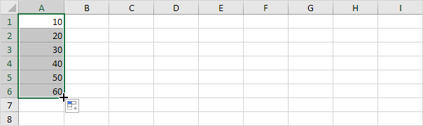 AutoFill(Tự động điền) trong excel