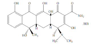 جزيء مركب التتراسيكلين هيدروكلوريد
