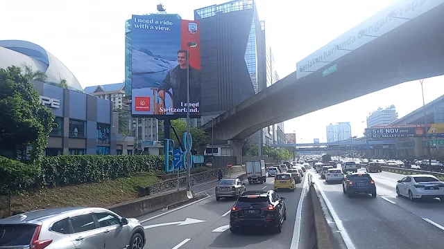 Switzerland Tourism KL Federal Highway Digital Billboard Advertising Malaysia Kuala Lumpur Digital Outdoor Advertising