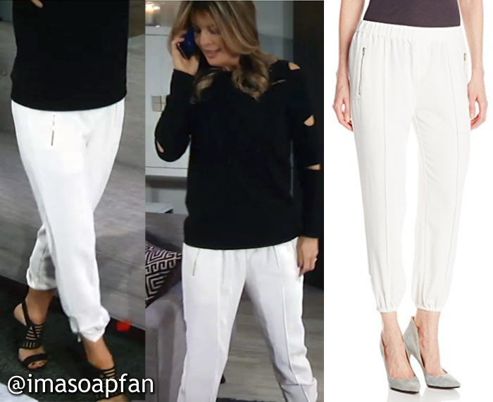 Nina Reeves, Michelle Stafford, White Crepe Pants, GH, General Hospital