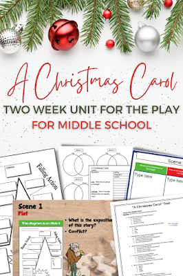 If you're reading the play version of "A Christmas Carol" with your middle school students, then this resource will help you examine the plot structure, character traits and the theme with discussion questions, plot diagram, & scaffolded notes for each of the 6 scenes. Plus, you can compare and contrast the play to a multimedia version with the included Venn Diagrams.  This unit is printable AND digital!