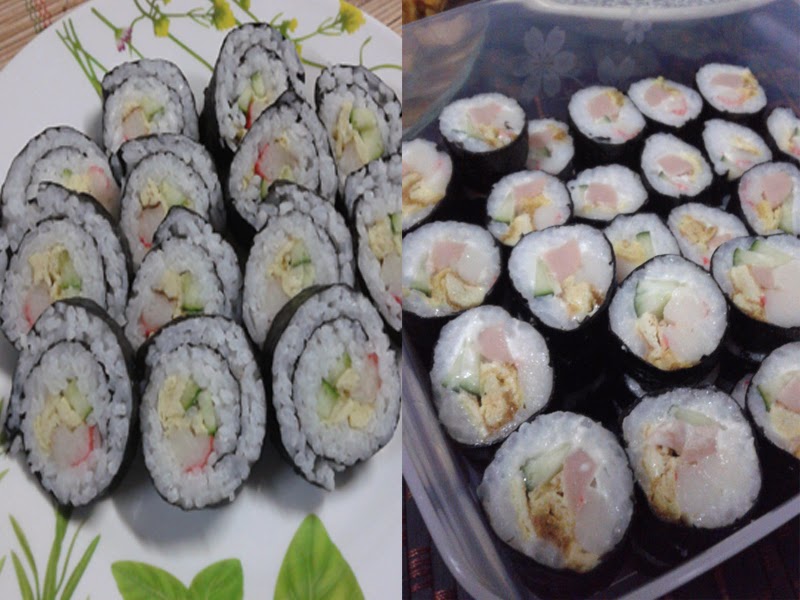 Aisyah Zahari: RESEPI: Futomaki Sushi dan Tuna Sushi 