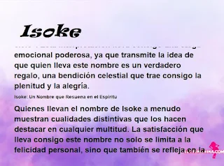 significado del nombre Isoke