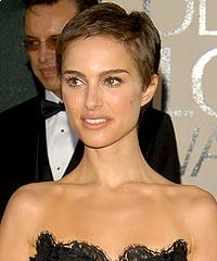 Celebrity Natalie Portman short modern hairstyles