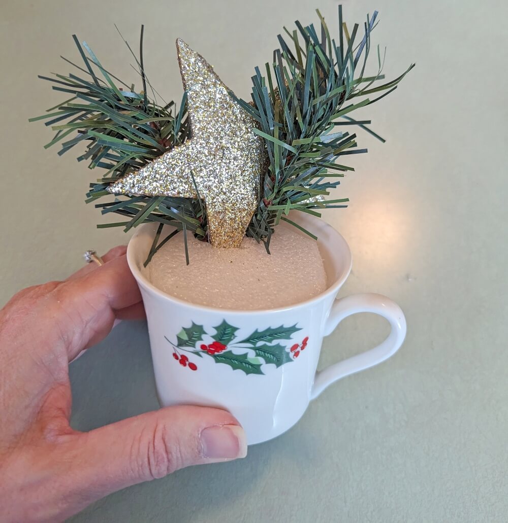 Altered Christmas Teacups