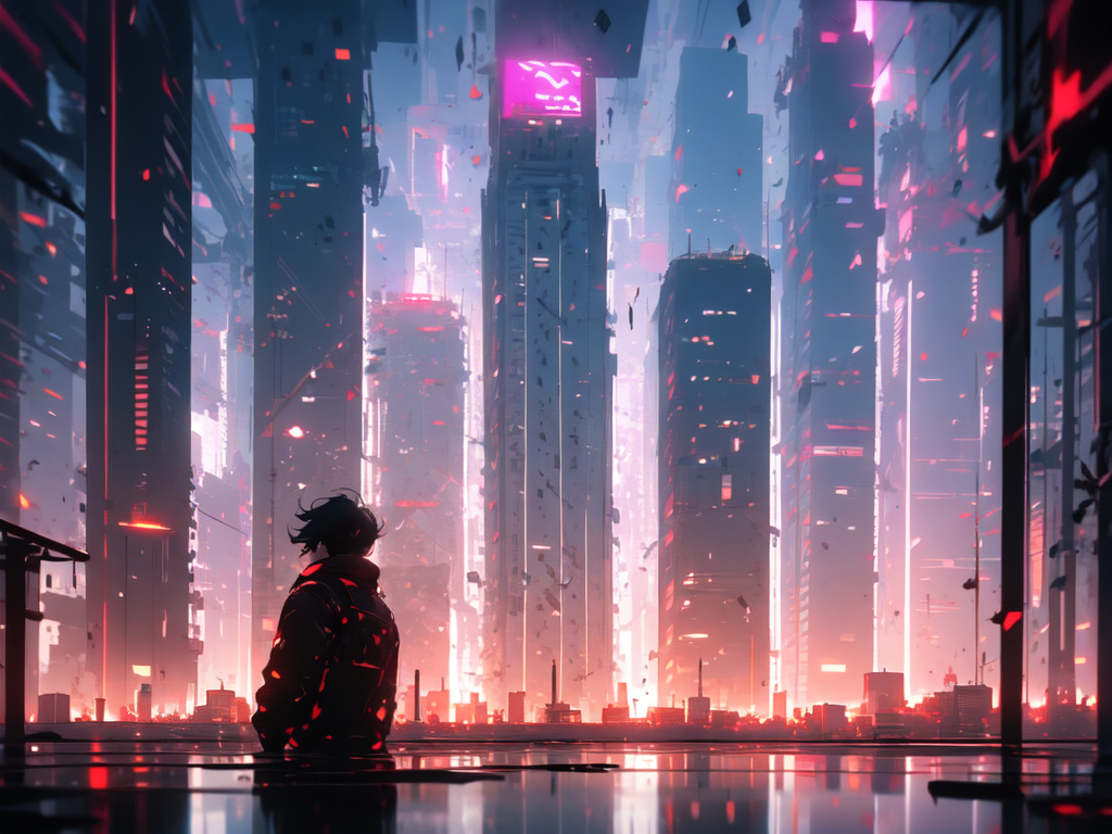 futuristic city wallpaper