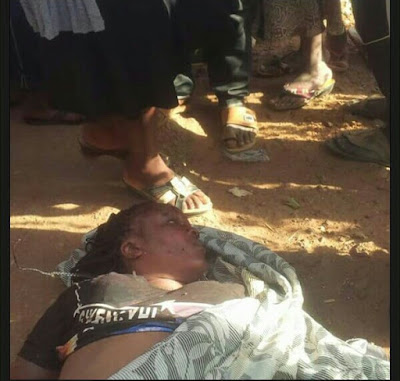  Graphic photos: Body of pretty young lady with multiple stab wounds found dumped along road in Kaduna