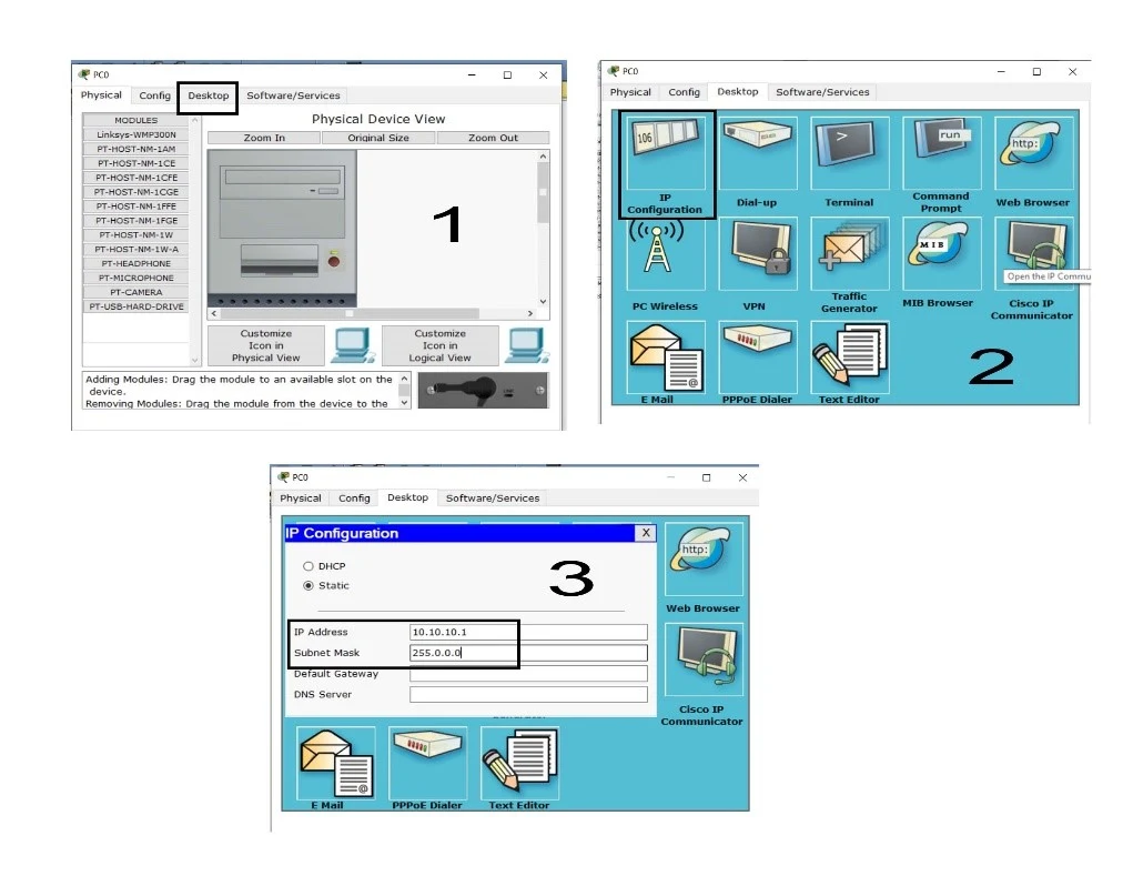 Memasukan Ip Address