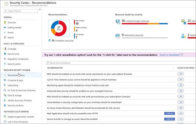 Azure Security Center, Azure Certifications, Azure Learning, Azure Tutorial and Materials, Azure Online Exam