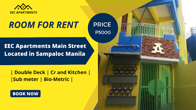 Affordable Room For Rent In EEC Apartments Main Street Located in Sampaloc Manila 2022