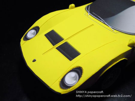 Lamborghini Miura P400 Papercraft