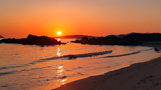 Puesta de Sol en la playa de Samil