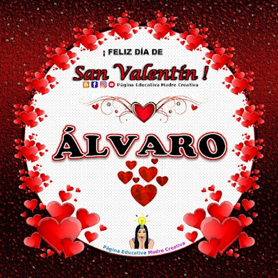 Feliz Día de San Valentín - Nombre Álvaro