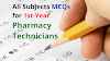 All Subjects MCQs for 1st-Year Pharmacy Technicians - Pharmacy Technician MCQs PDF