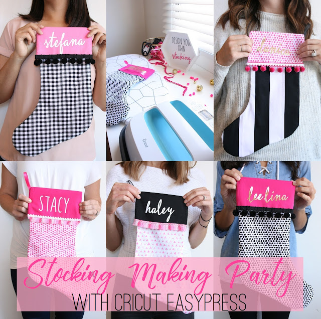 Create your own CUSTOM stockings with Cricut EasyPress!