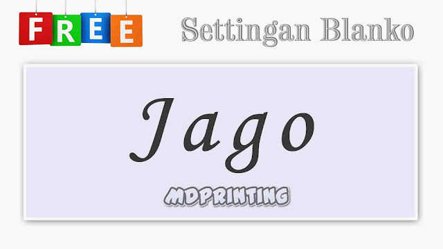 Template / Settingan Blangko Undangan Jago Full Album