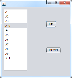  How To Move Selected JList Item Up N Down In Java NetBeans Java - Move JList Item Up And Down