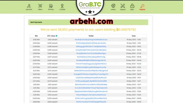 كيف ربحت 10000 ساتوشي بضغطة واحدة من موقع GraBTC لربح البيتكوين