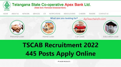 TSCAB CTI Recruitment 2022: Telangana State Co-operative Apex Bank Jobs Notification Released.. Know Full Details..