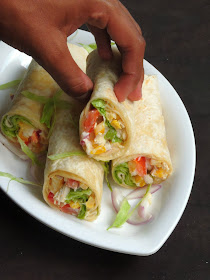 Chicken Wraps, Chicken & Vegetable Wraps