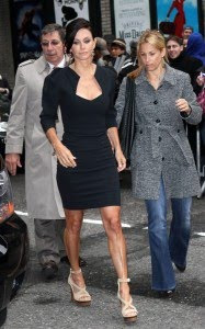 Courteney Cox Cute Wears Black Dress