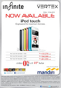 Gambar iPod touch 5G dan harga cicilan di Infinite.