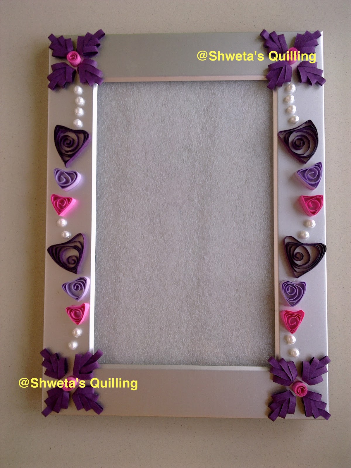 Shweta's Paper Quilling: Quilled Photo Frames