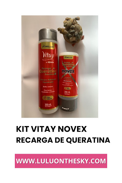 Kit Shampoo e Condicionador Vitay Novex Recarga de Queratina