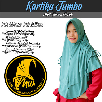  Jilbab bergo jumbo model serut samping kiri dan kanan 