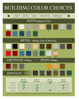 Portable Barn Building Color Choices