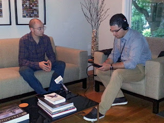 Andy Lilienthal of Subcompact Culture being interviewed for Marketplace on NPR.