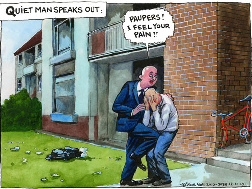 ian bell shoes. Cartoonist Steve Bell on