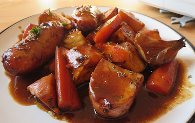 Sausage Vegetable & Gravy Bake
