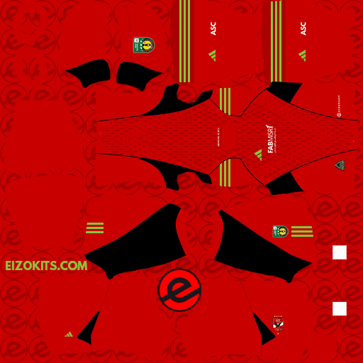 Al Ahly Sc Kits 2023-2024 Released Adidas In CAF Champions League - Dream League Soccer 2024 (Goalkeeper Home)