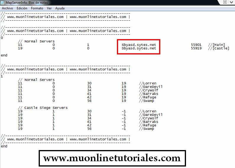 Configurando mapserverinfo con la ip publica