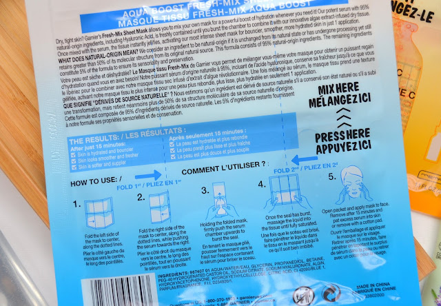 Garnier SkinActive Fresh Mix Aqua Boost Sheet Mask