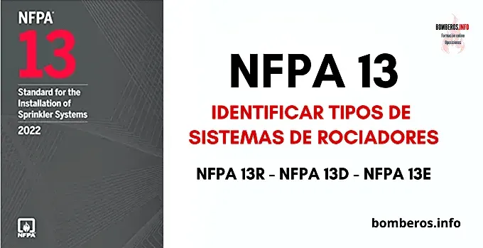 Nfpa 13 identificar los tipos de sistemas de rociadores