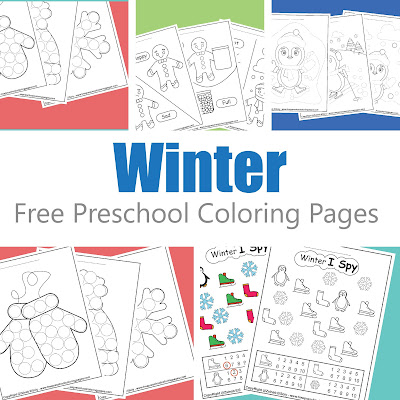 free winter preschool coloring pages