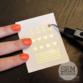 SRM Stickers Blog  - Create Your Own Vinyl Nail Stickers with Tessa - #vinyl #gold #metallic #silhouette #nails