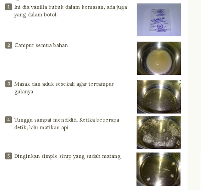 Cara membuat Simple Syrup