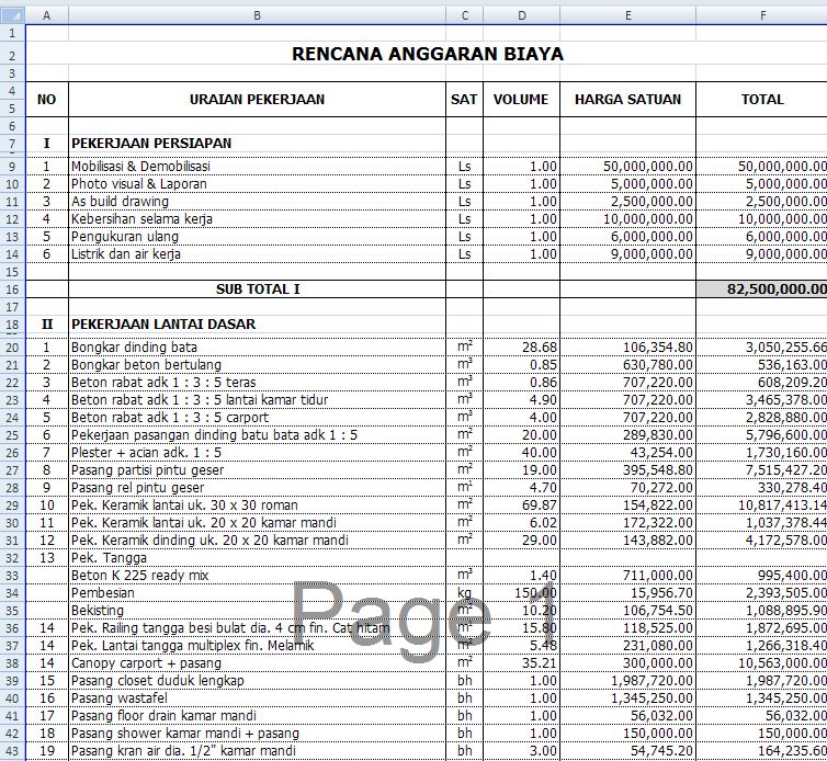 Jasa Hitung RAB Rumah RAB Bangunan Jasa Arsitek Freelance