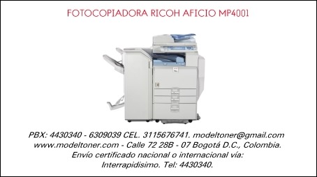 FOTOCOPIADORA RICOH AFICIO MP4001